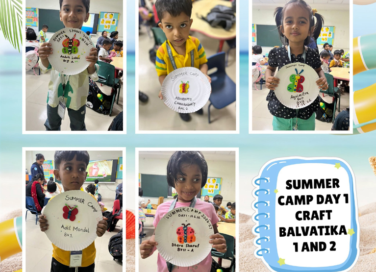 Summer Camp Day 1 Craft Bal Vatika I and II