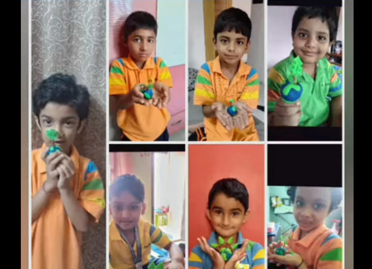 Earth Day Activity with Class 1 Learners