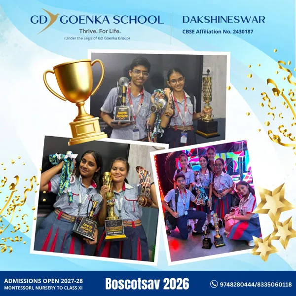 Double Glory at BOSCOTSAV 2026! GD Goenka Wins Best School & Representative Event Award