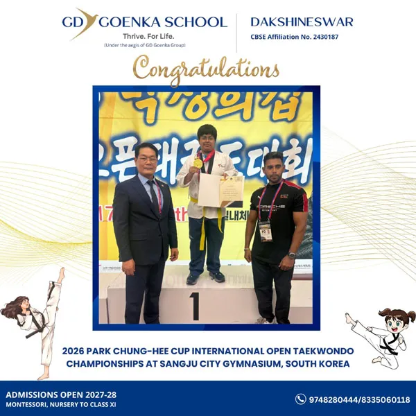 Historic International Glory! GD Goenka Taekwondo Champions Shine at the 2026 Park Chung-Hee Cup in South Korea
